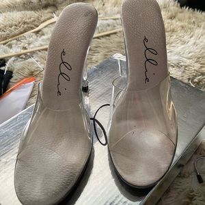Ellie clear heels